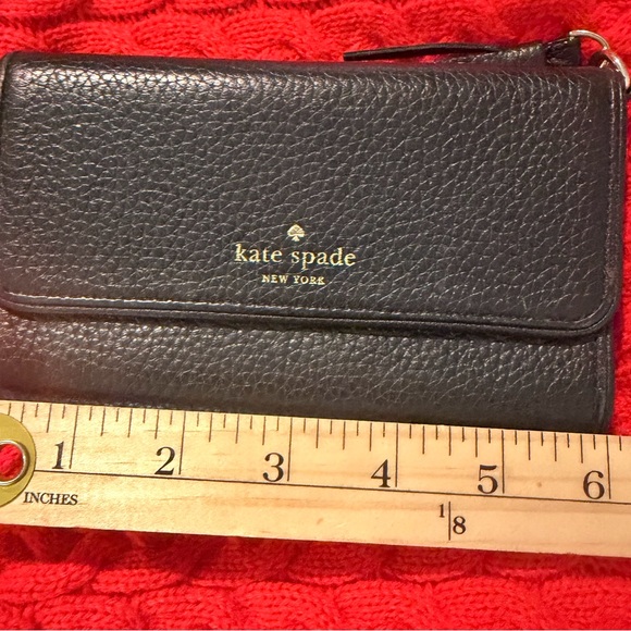 kate spade Handbags - Kate Spade Black Textured Wallet